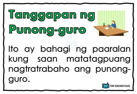 Bahagi ng Paaralan - Fun Teacher Files