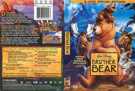 Brother Bear DVD Cover Front and Back by dlee1293847 on DeviantArt