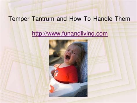 Temper Tantrum And How To Handle Them