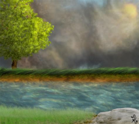 Foreground-middle ground-background Matte painting by Goo-Brains on DeviantArt