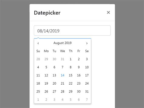 Bootstrap Datepicker in Modal Popup Window — CodeHim