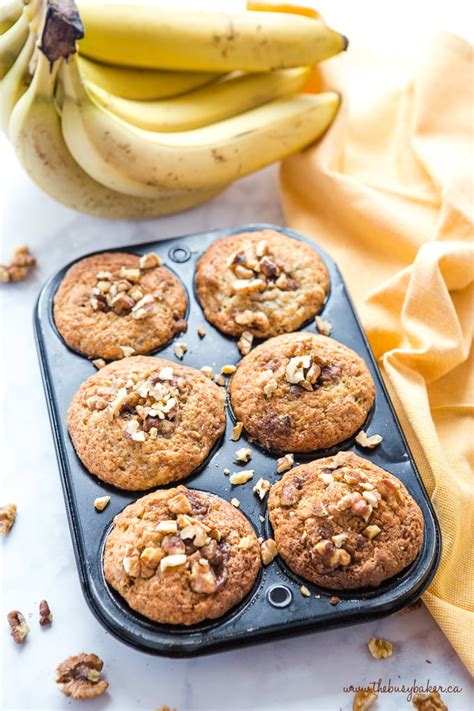 Best Ever Banana Nut Muffins {Easy Muffin Recipe} - The Busy Baker