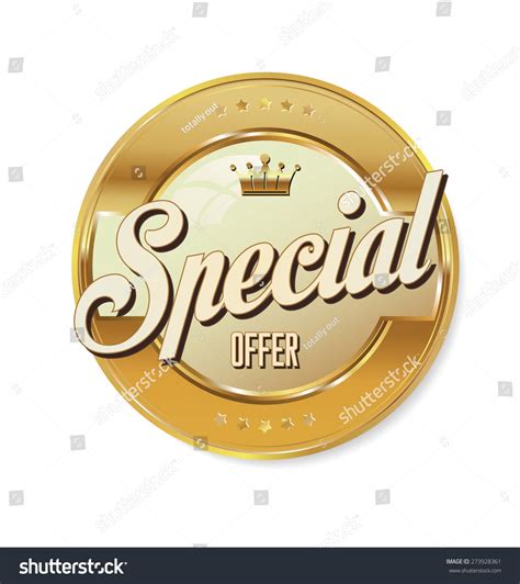 Special Offer Golden Sign Stock Vector (Royalty Free) 273928361 ...