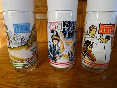 3 Vintage 1983-Burger King - Star Wars Return of the JEDI Drinking ...