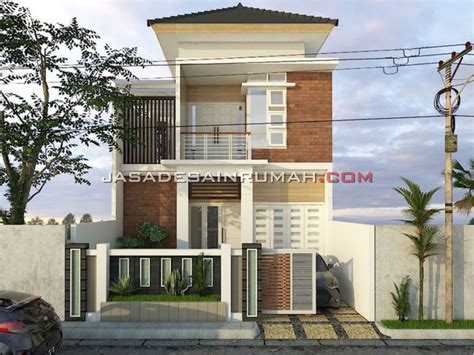 Desain Rumah 2 Lantai Fasad Urban Minimalis di Indramayu | Jasa Desain ...