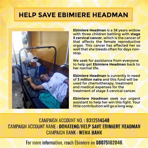 HELP SAVE EBIMIERE HEADMAN