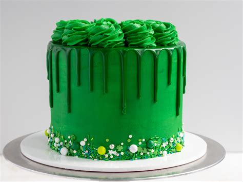 Green Drip Cake Recipe & Tutorial - Chelsweets