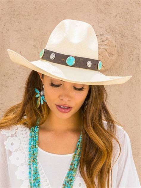 Custom Concho Hatband | Hat band, Cowgirl style, Cowboy hats