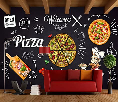 3D Pizza Painting 181 | AJ Wallpaper Pizza Menu Design, Pizzeria Design ...