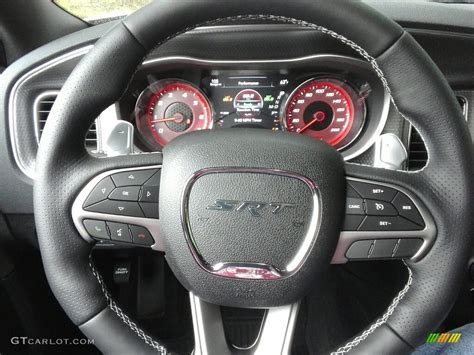 2017 Dodge Charger SRT Hellcat Black Steering Wheel Photo #120654989 | GTCarLot.com