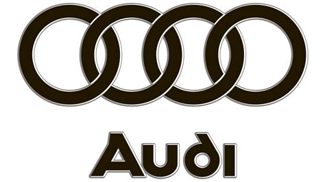 audi zeichen schwarz | Audi logo, Audi logo design, Car logo design