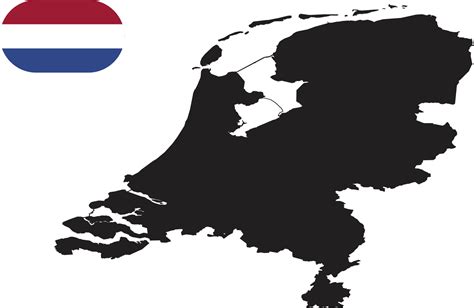 map and flag of Netherlands 11175269 Vector Art at Vecteezy