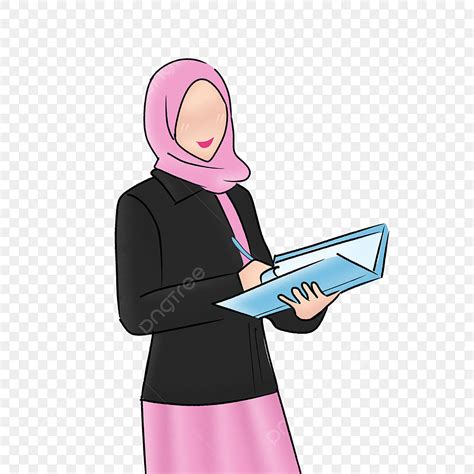 Professor Hijab Woman PNG , Professor, Profissão, Mulher Hijab Imagem PNG e PSD Para Download ...