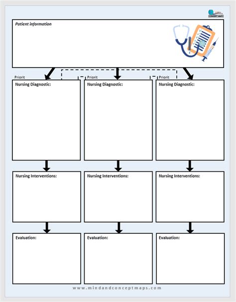 Printable Nursing Concept Map Template