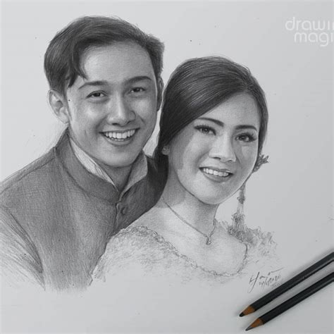 10 Potret Lukisan Wajah Kece Artis dengan Sketsa Pensil, Mirip Banget!