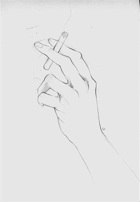 how to draw a hand holding a cigarette - swansonmcarthurphysicaltherapy