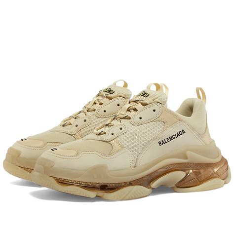 Balenciaga Triple S Air Sole Sneaker Beige | END.