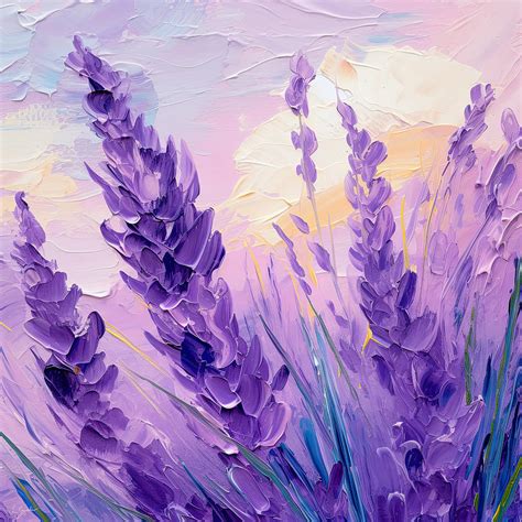 Lavender Haze - Lavender Field Artwork Painting by Lourry Legarde - Fine Art America