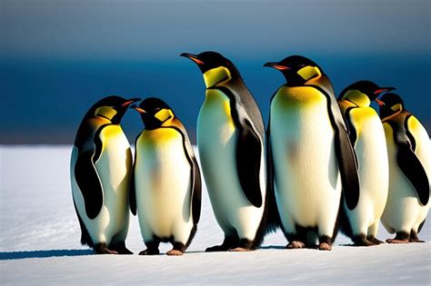 Premium AI Image | Emperor penguins