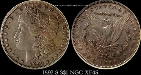 1893-S Morgan Silver Dollar - 1893-S Morgan S$1 NGC XF45