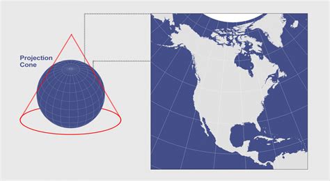 Conic Projection: Lambert, Albers and Polyconic - GIS Geography