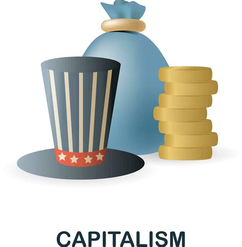 Capitalism icon. 3d illustration from economic collection. Creative ...