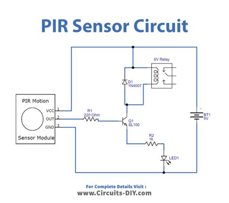 Simple PIR Sensor Circuit SL100