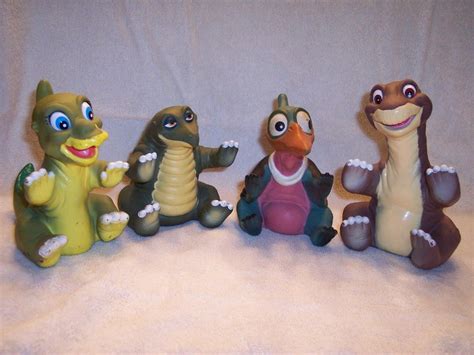 LAND BEFORE TIME VINTAGE HAND PUPPETS PIZZA HUT PROMO 1988 SET OF 4 ...