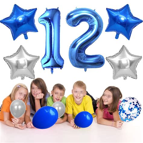 EBD Products 12Th Birthday Decoration Happy Birthday Banner Balloon 12 ...