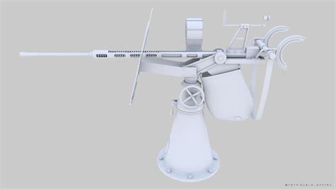 ArtStation - Oerlikon 20mm anti-aircraft gun | Game Assets