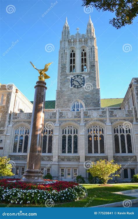 Boston College Campus stock image. Image of library, massachusetts ...