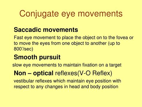 PPT - Control of Movements of the Eye ball PowerPoint Presentation ...