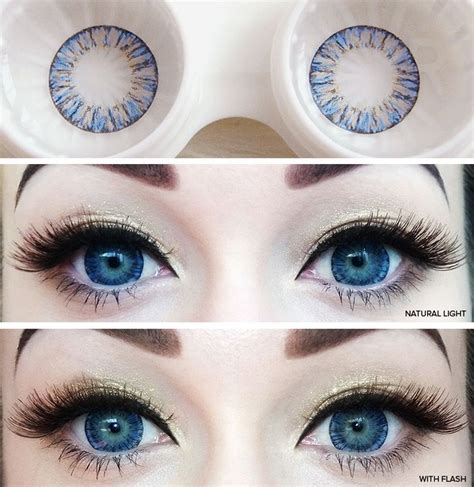 Circle Lens Review: Vassen Naomi/Glossy 3 Tone Blue | A Beauty & Lifestyle Blog - yukitty.net ...