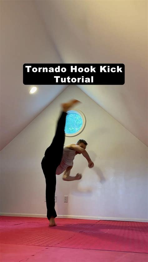 Tornado Hook Kick Tutorial 🌪️🥋 | Tricking martial arts, Karate training, Martial arts workout