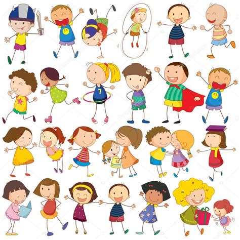 Children actions — Stock Vector © interactimages #52593195