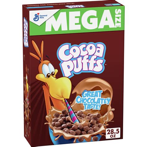 Cocoa Puffs, Chocolate Breakfast Cereal with Whole Grains, Family Size, 28.5 oz - Walmart.com