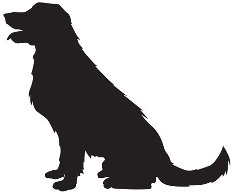 Dog Silhouette Clip Art Black And White at GetDrawings | Free download