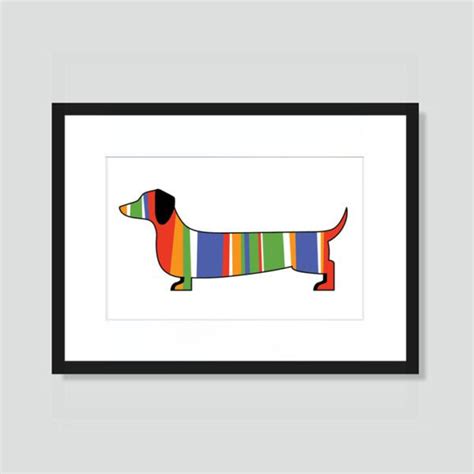 POP ART: STRIPPED DACHSHUND - Pet Lovers Market