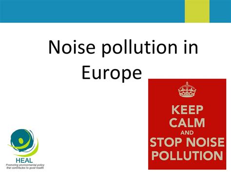 Health effects of noise: health community’s policy recommendations - ppt download