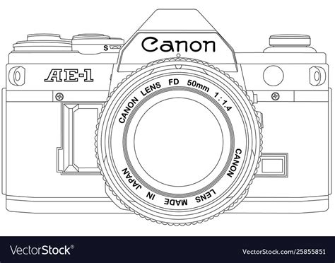 Slr camera Royalty Free Vector Image - VectorStock