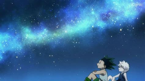 Hunter X Hunter - Killua X Gon They are sitting under the BEAUTIFUL ...