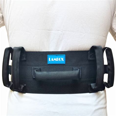 Buy LAMBOX Gait Belt-Transfer Belt with 7 Nylon Padded Handles, Medical ...