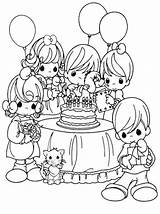 Coloring Pages Birthday Party sketch template