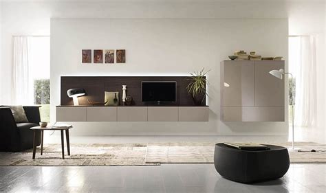Living Room Wall Units with Snazzy Compositional Freedom