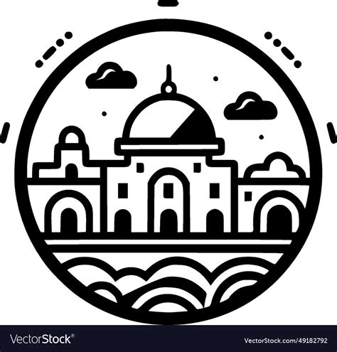 Mexico - black and white Royalty Free Vector Image