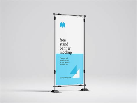 4 Mockups of Vertical Banner Stand Mockup (FREE) - Resource Boy