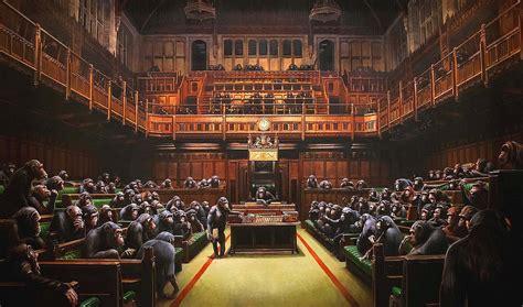 Devolved Parliament — A World-Famous Painting by Banksy