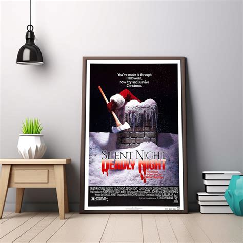 Silent Night Deadly Night Movie Poster Silent Night Deadly - Etsy