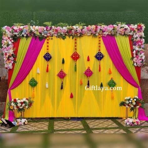 Stage Decoration Ideas For Mehndi | Shelly Lighting