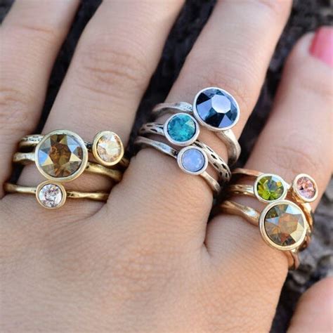 Circle Stacking Rings Stackable Rings Stacking Ring Set